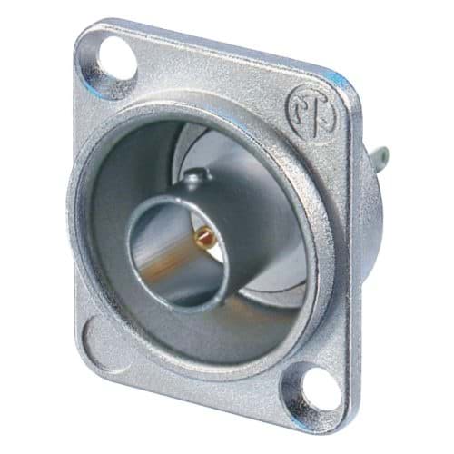 Bild von BNC chassis D-gat bus/soldeer geisoleerd nikkel