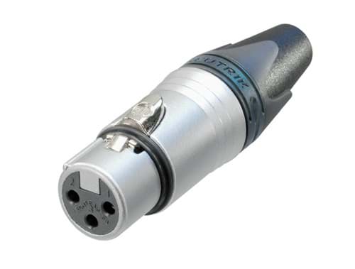 Bild von XLR kabeldeel 3 pin bus high temperature chroom