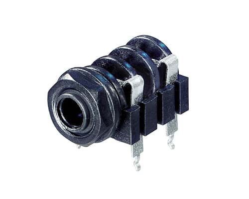 Bild von jack 6,3mm chassis 2-polig PCB12 pvc nut
