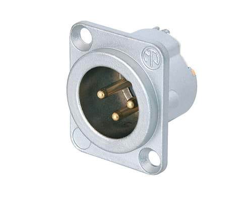 Picture of XLR chassis DLX 3 pin pen high temperature chroom