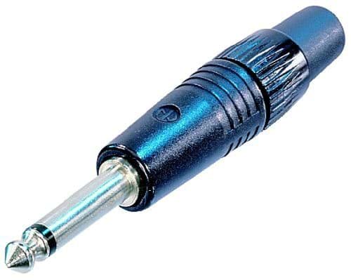 Bild von jack 6,3mm profi steker 2-polig zwart