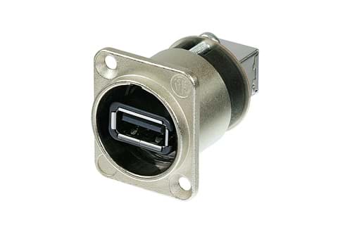 Bild von adapter USB 2.0 A-B reversible in D-housing nickel