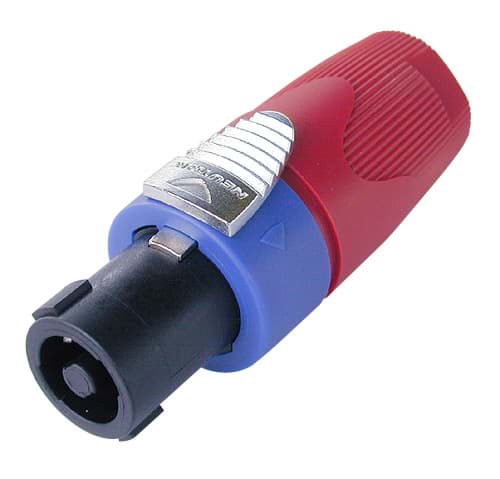 Bild von speakON 4-polig steker tule rood