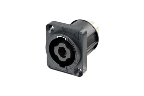 Bild von speakON 4-polig chassis 30A D-size tab 6.3x0.8mm IEC62368-1