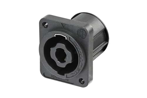 Bild von speakON 4-polig chassis D-size tab 4,8x0,5mm self tapping IEC62368-1