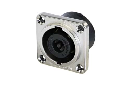 Bild von speakON 8-polig chassis nikkel tab 4,8x0,5mm IEC62368-1
