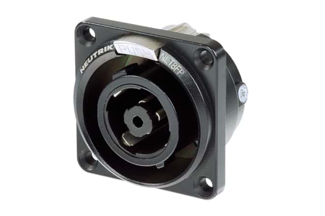 Bild von speakON 8-polig chassis female metaal zwart