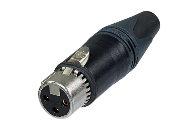 Picture of XLR kabeldeel 3 pin bus EMC zwarte behuizing