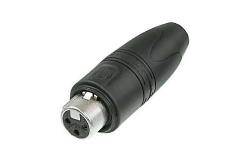 Afbeelding van XLR kabeldeel 3 pin bus nikkel behuizing goudcontacten IP67 BULK
