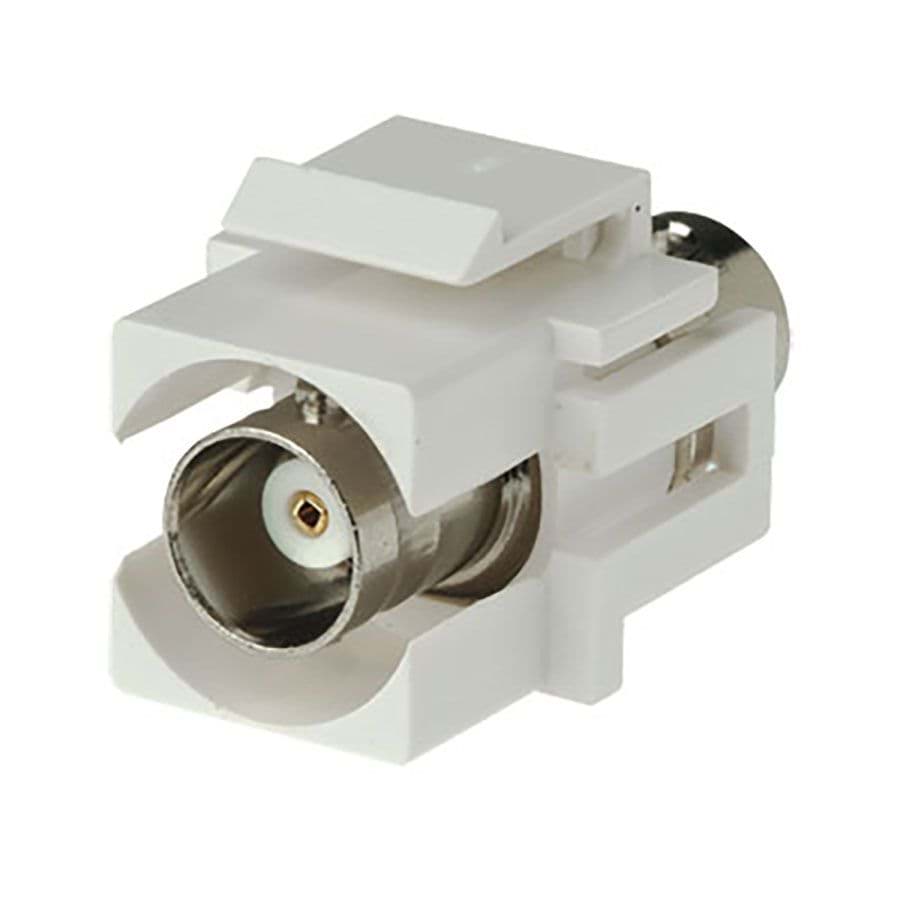Picture of keystone insert BNC fem-fem white