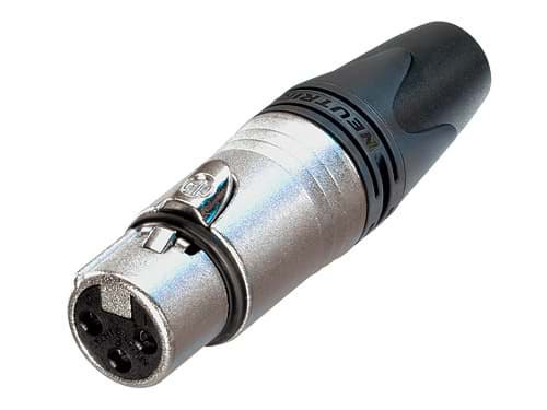 Afbeelding van XLR kabeldeel 3 pin bus nikkel behuizing Ag contact d8-10 BULK