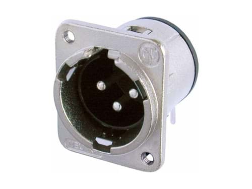 Bild von XLR chassis D 3p male PCB-H M3