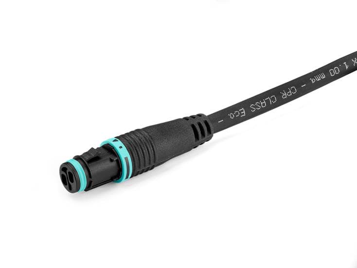 Afbeelding van aansluitkabel TH381-female H05RN-F 2x0,75  2.0m aangespoten