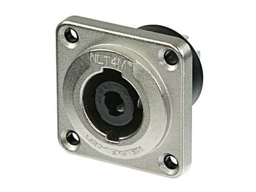 Bild von speakON 4-polig chassis metaal male nikkel