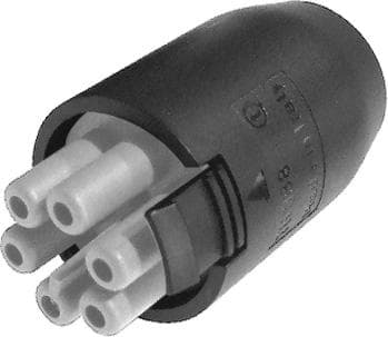Afbeelding van TEEPLUG TH388 kabeldeel+clip 6p(5p+PE) bus krimp D17 IP20 BULK