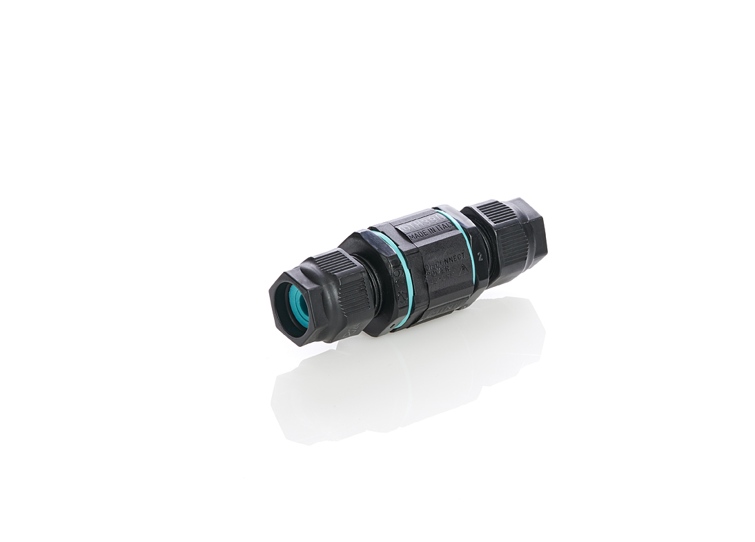 Afbeelding van kabelverbinder recht 2p PIERCING D7-13.5 kort IP68 BULK