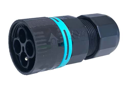 Afbeelding van mini-TEEPLUG kabeldeel 3p pen schroef 17,5A D7-12 IP68 BULK