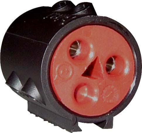 Bild von klemmenstrook rond 2-polig 4mm2 schroef 32A IP20 TEEDRUM