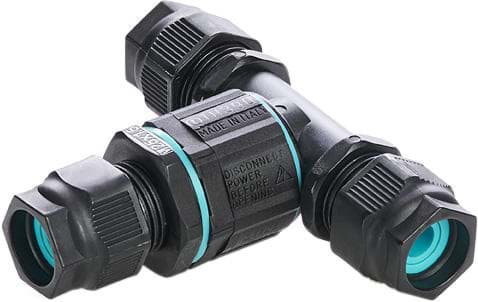 Afbeelding van kabelverbinder T-vorm 3p schroef+lamel D7-13.5 IP68 BULK