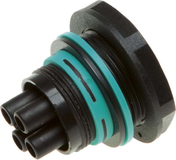Bild von mini-TEEPLUG chassis+moer M25 3p bus PIERCING IP68