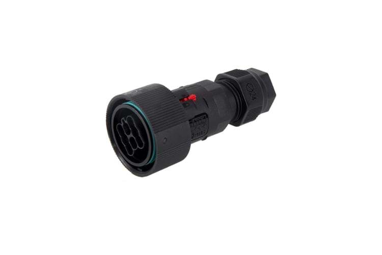 Afbeelding van TEEPLUG TH405 kabeldeel+moer 8p(7p+PE) pen schr. D7-14 IP68 BULK