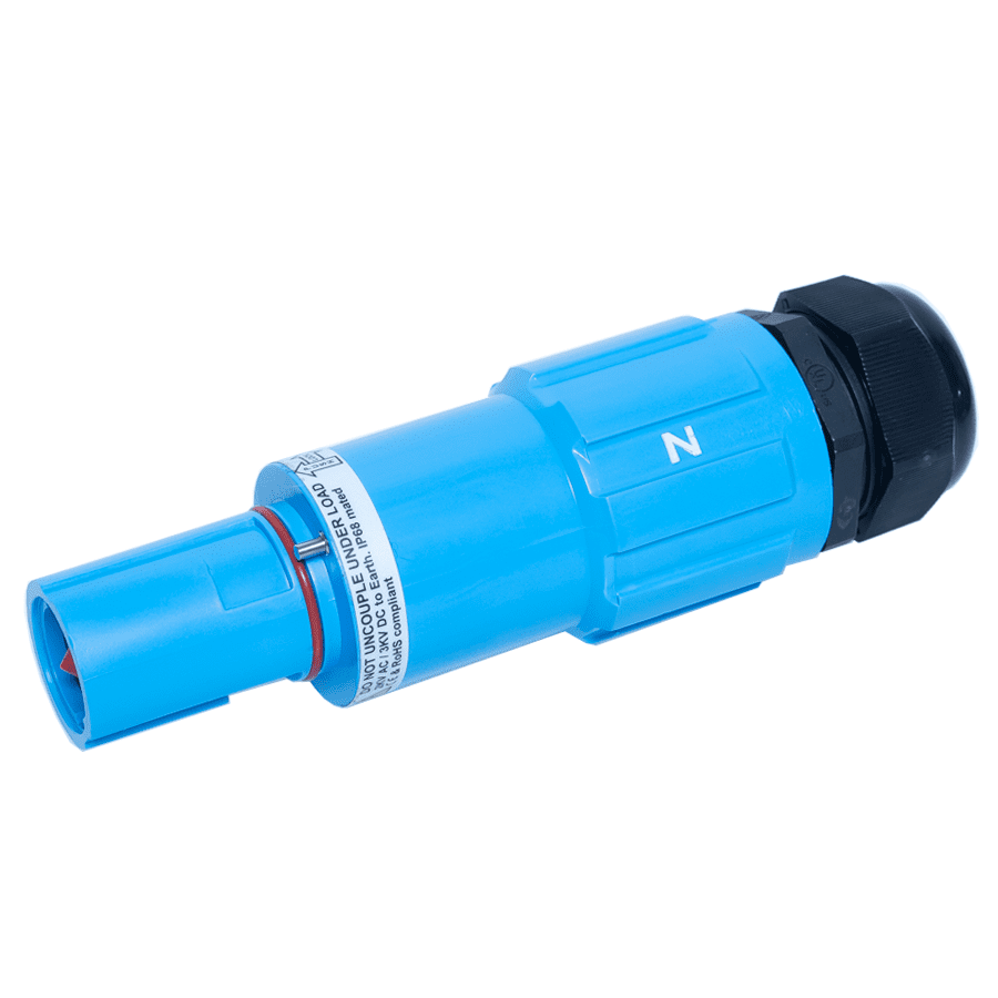 Picture of Powerline QC cable-drain 120mm2 BIMETAL d=21-25mm N blue