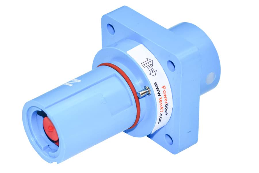 Bild von Powerline QC panel-drain 750A M12 Female Thread N blue