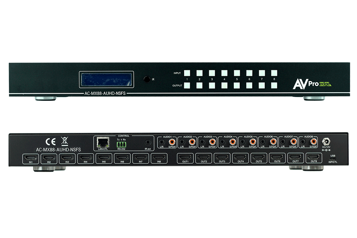 Bild von Matrix Switch HDMI 8x8 18G w/Dual Audio Deembedding/Matrix