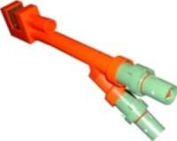Picture of Powerline railklem + dubbel drain E groen