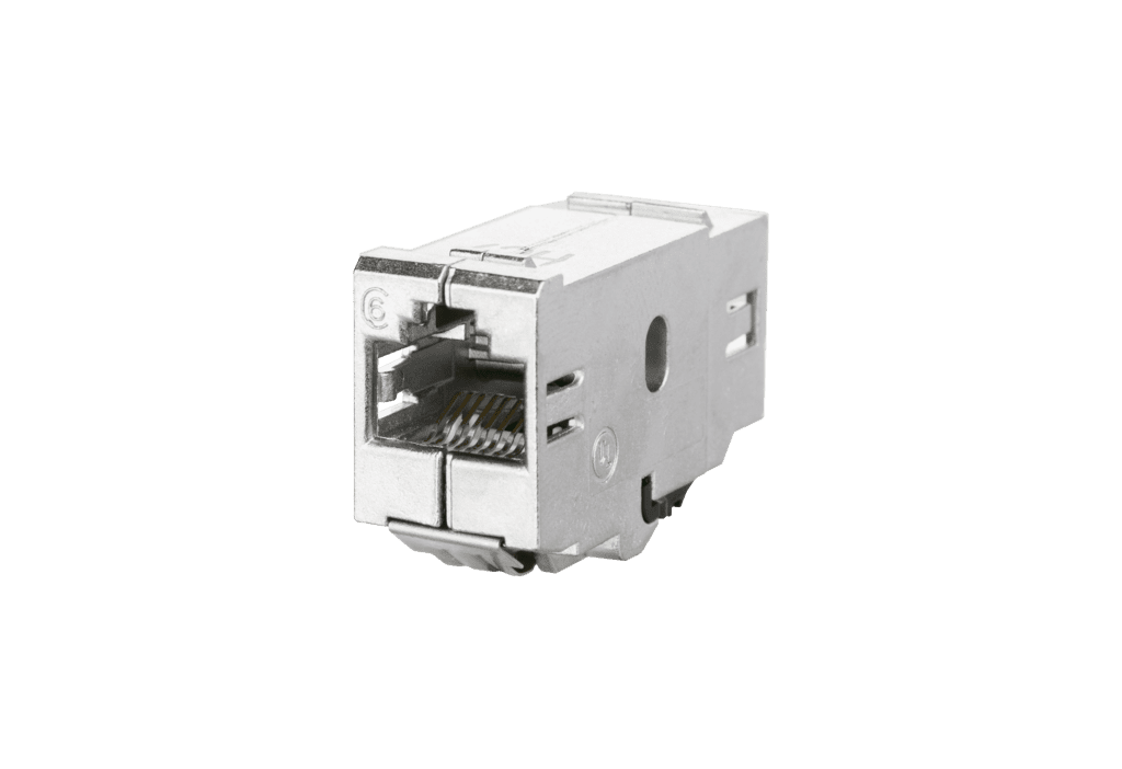 Picture of keystone RJ45 cat.6 E-DAT coupler 180gr