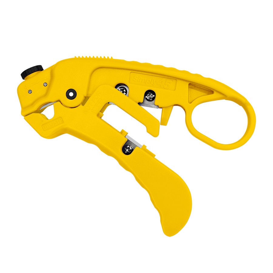 Afbeelding van Stripper & knipper CAT5E/6/6A/7A UTP/STP geel Simply45
