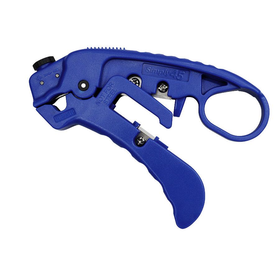 Afbeelding van Stripper & knipper CAT5E/6/6A/7A UTP/STP blauw Simply45
