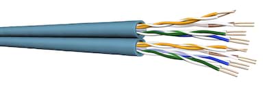 Afbeelding van datakabel DUO CAT6 U/UTP 400MHz 4PxAWG23 Eca blauw UC400 Draka HA500