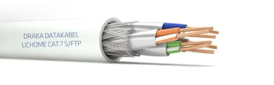 Afbeelding van datakabel CAT7 S/FTP 500Mhz 4PxAWG26/1 Dca-s2 wit UC HOME Draka DS350