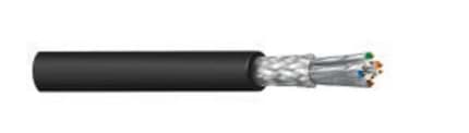 Picture of datakabel PATCH CAT6A S/FTP 4PxAWG24/7 PVC zwart CatSnake Belden MTR