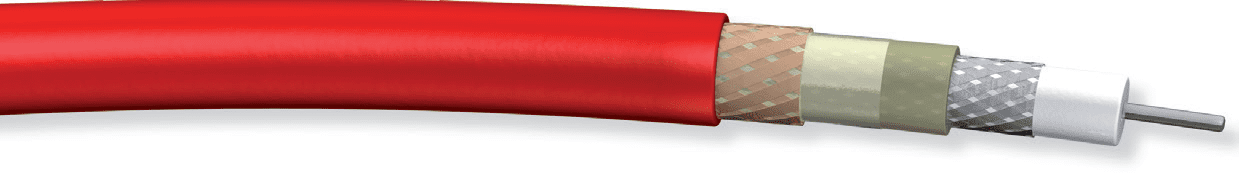 Afbeelding van camerakabel Triax 11 FRNC Eca rood