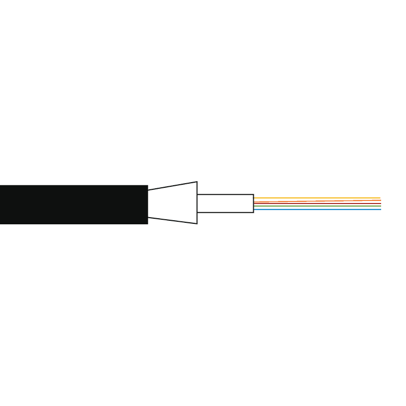 Picture of Loose Tube cable MultiMode  8xOM3 250um Dca-s2d1a1 black