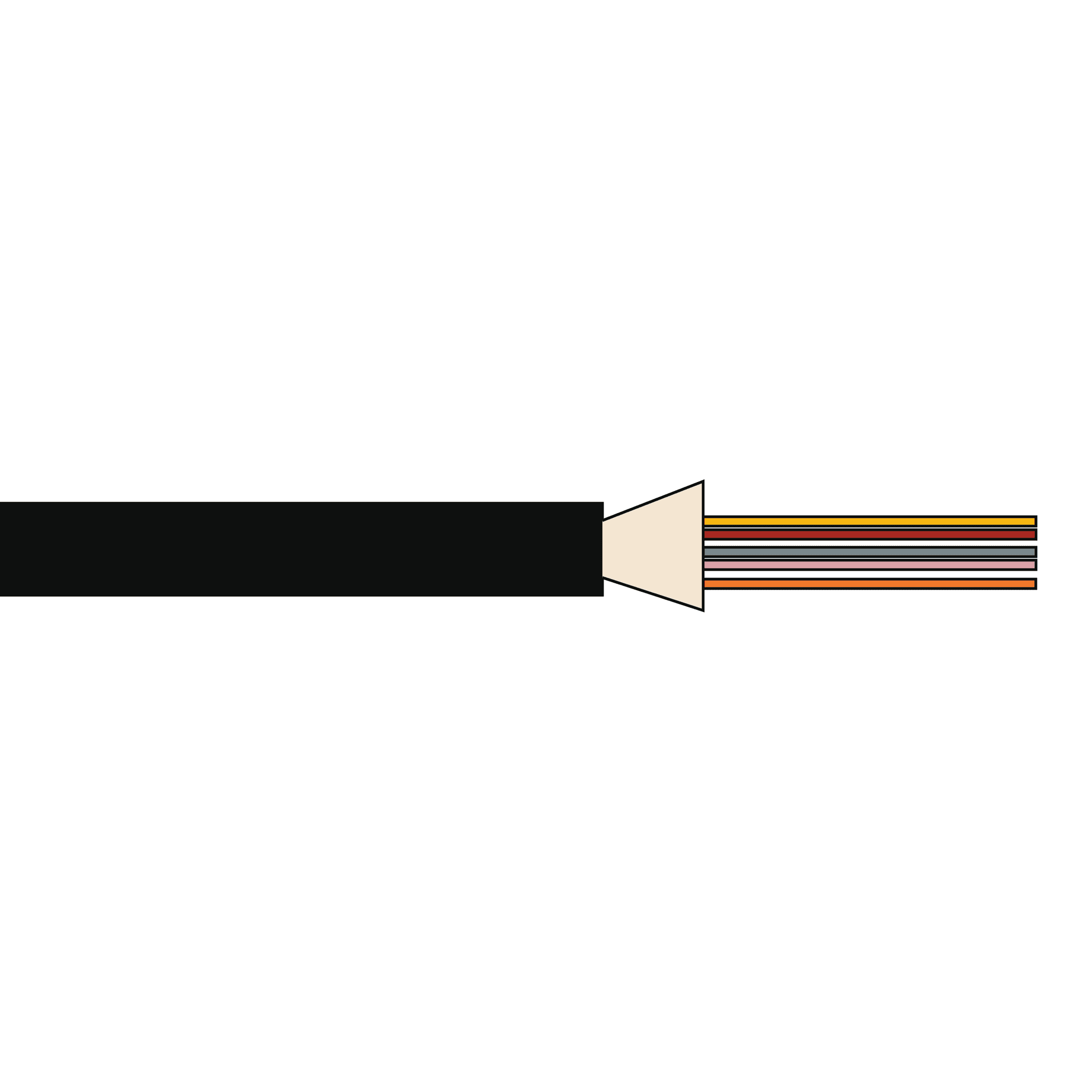 Picture of Distribution cable TB MultiMode 24xOM3 900um Dca-s1d1a1 black