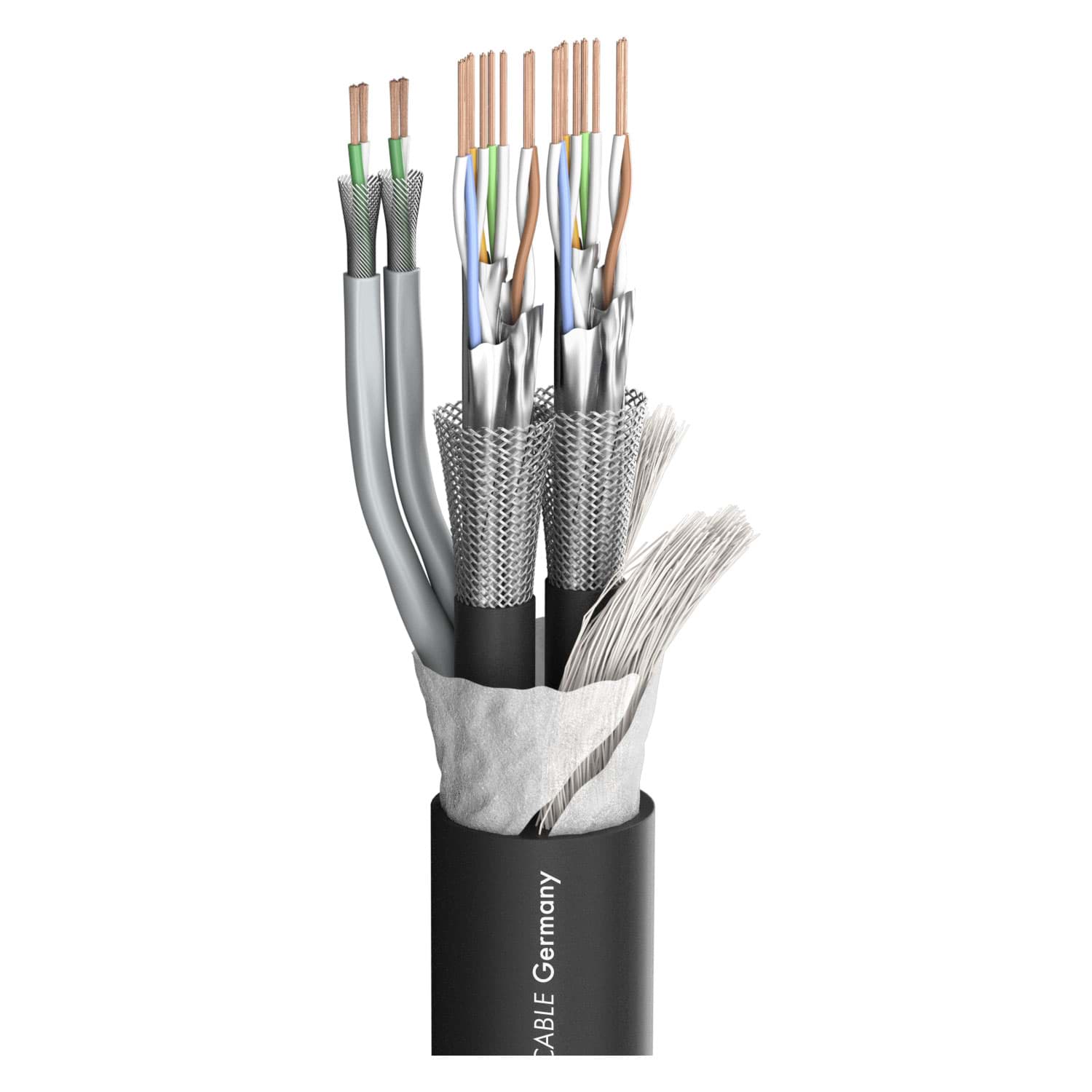 Bild von combikabel 2xCAT7+2xSignaalPaar110 PVC zwart Sommer