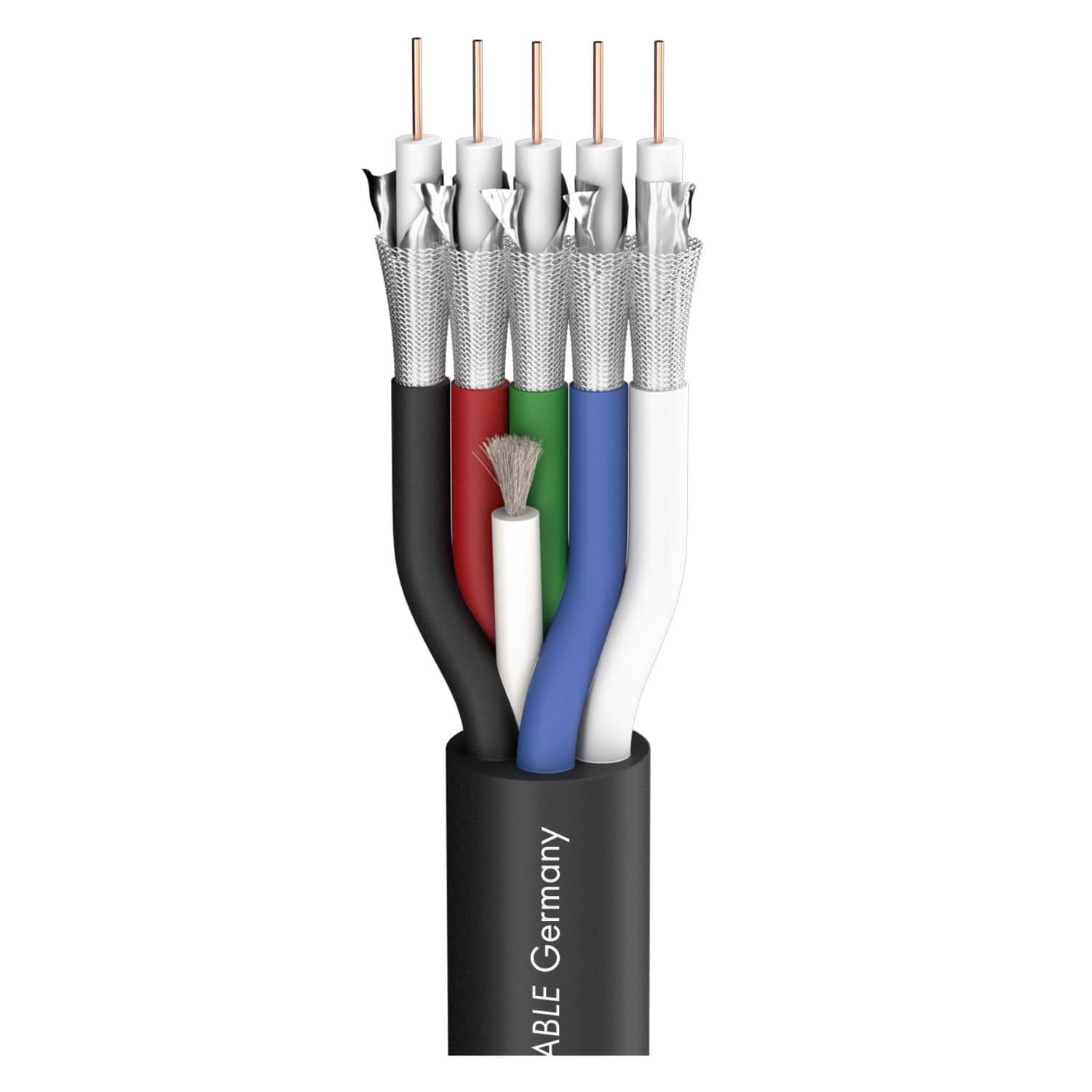 Bild von multicoax 5x 0,6/2,8/4,5AF PVC zwart Transit 5 HD Sommer