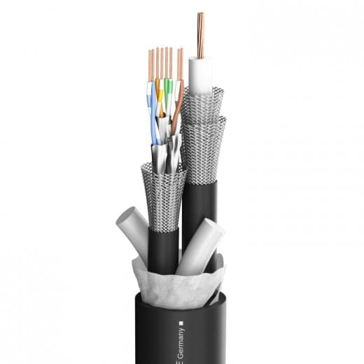 Bild von combikabel coax 1,2L/4,8AF + CAT7 S/FTP 4p23/7 PVC-S zwart Transit MC