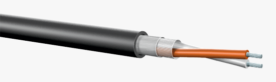 Afbeelding van Signaalkabel Audio-AES-DMX 2x0,5mm2 HNF-WWH FRNC d=6,2mm zwart HA100