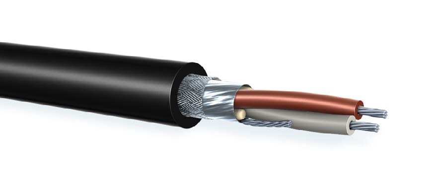 Bild von DMX- kabel 2x0,22mm2 M-FCY PVC-SOFT d=6,0mm schwarz Perivox
