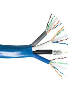 Picture of combikabel 3xCAT6 UTP+1RG6/U bundled PVC Eca blauw