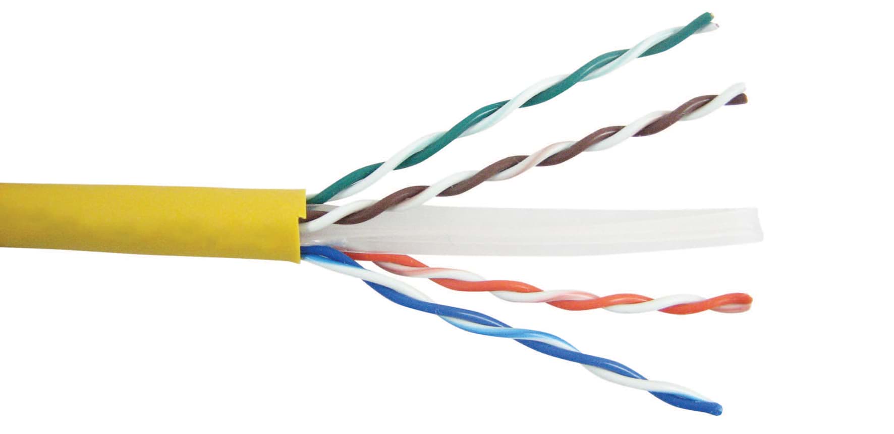 Afbeelding van datakabel CAT6 U/UTP 550MHz 4PxAWG23 Dca-s3 geel SCP DS305