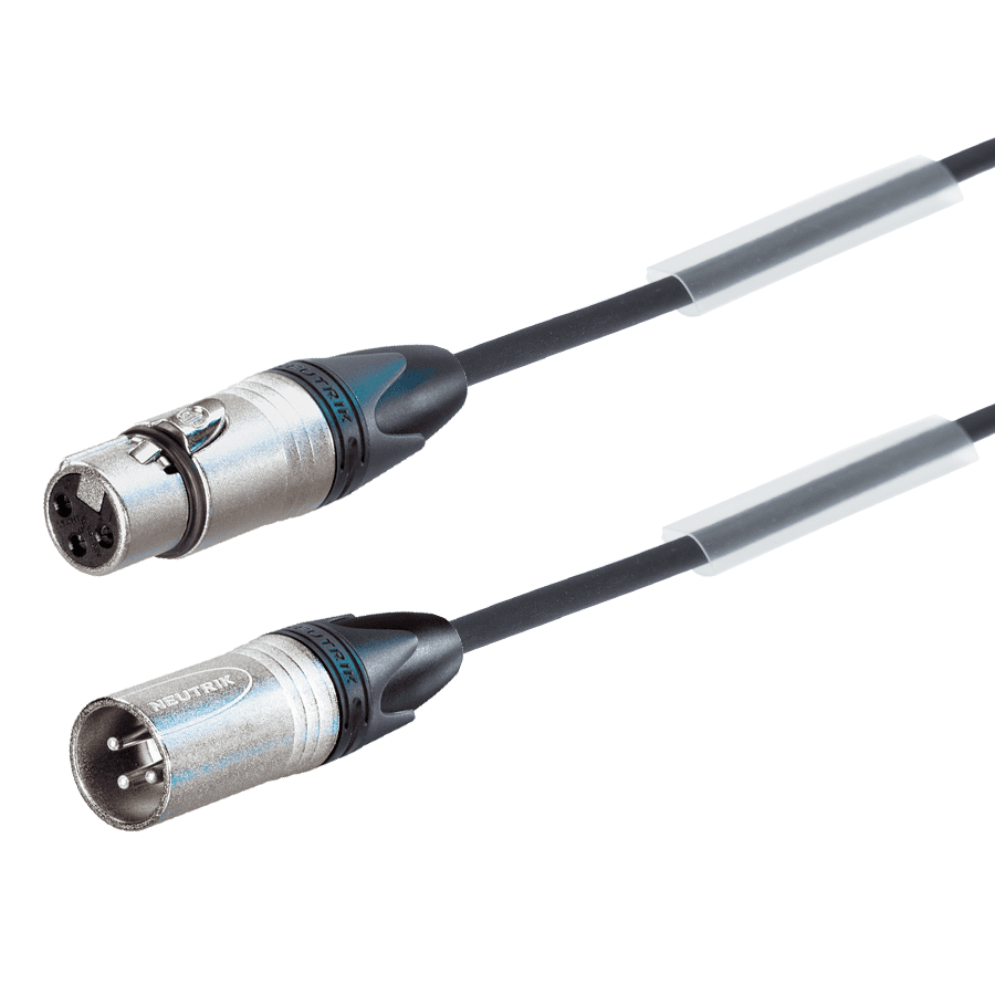 Bild von microfoonkabel FLEX zwart XLR 3p nikkel  2,5m perivox-Neutrik
