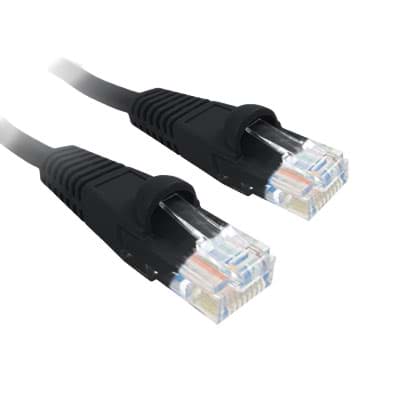 Picture of patchkabel CAT6 U/UTP 4P24 PVC zwart RJ45 snagless  0,5m SCP