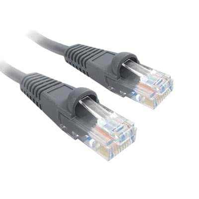 Picture of patchkabel CAT6 U/UTP 4P24 PVC grijs RJ45 snagless  1,0m SCP
