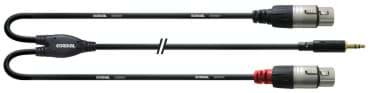 Picture of Y-kabel plug 3,5mm stereo verguld > 2x XLR female 0,9m REAN