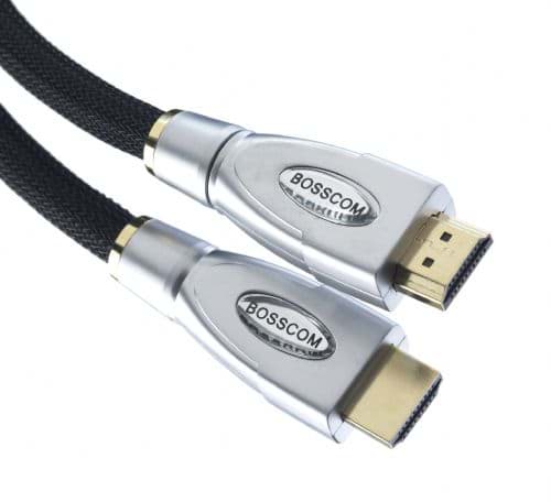 Afbeelding van HDMI-A>HDMI-A kabel  0,5m zwart v2.0 removable metal house